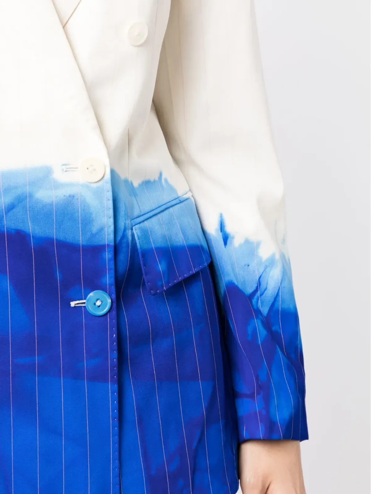 Stain Shade タイダイ柄ウールブレザー - 画像5