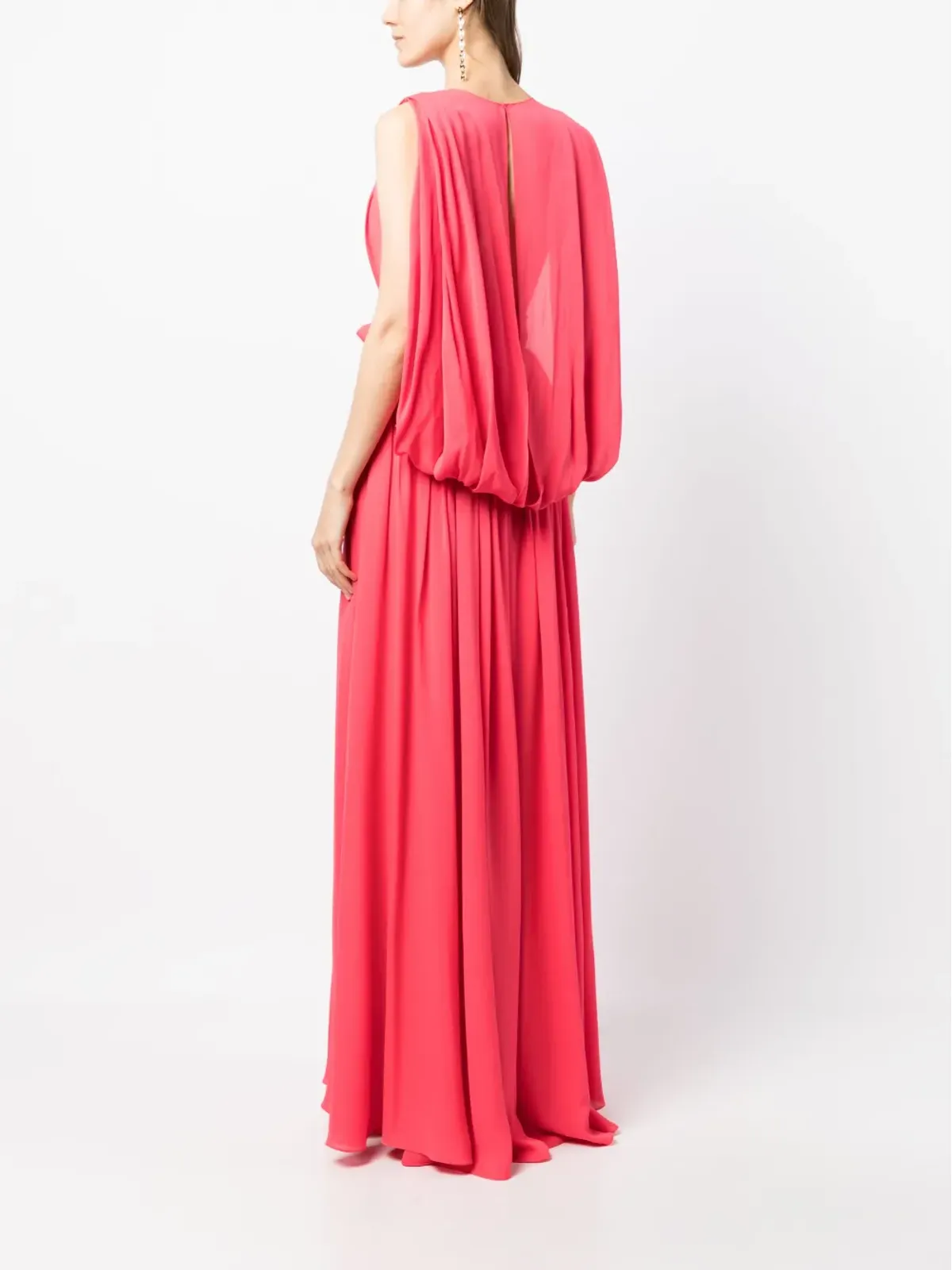 Elie Saab リボンディテール ダブルジョージェット ガウン - 画像4