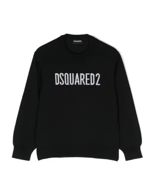 DSQUARED2 KIDS ロゴプリント クルーネック ジャンパー - サムネイル1
