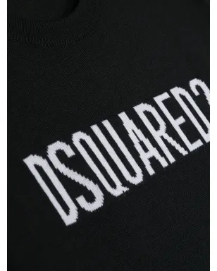DSQUARED2 KIDS ロゴプリント クルーネック ジャンパー - サムネイル3