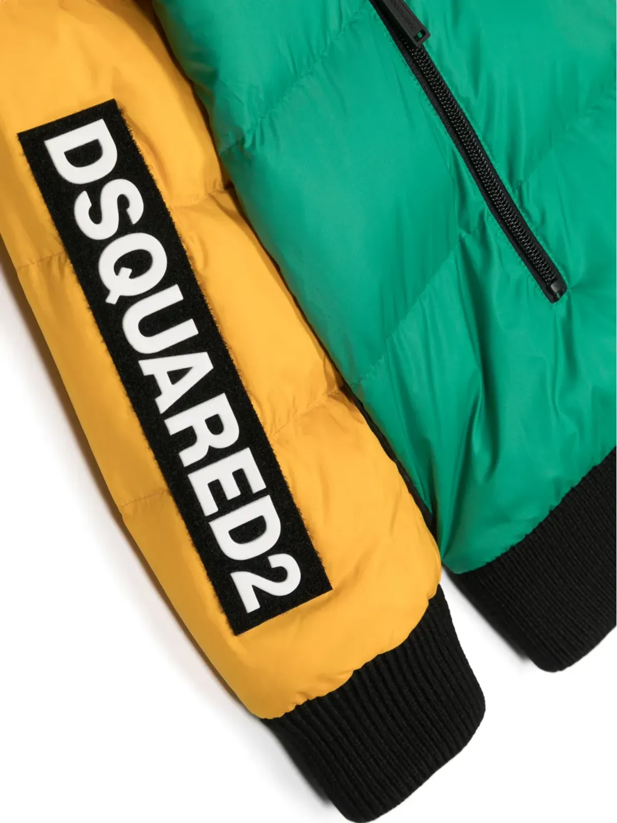 DSQUARED2 KIDS カラー・ブロック ボタン留め パディッドジャケット - 画像3
