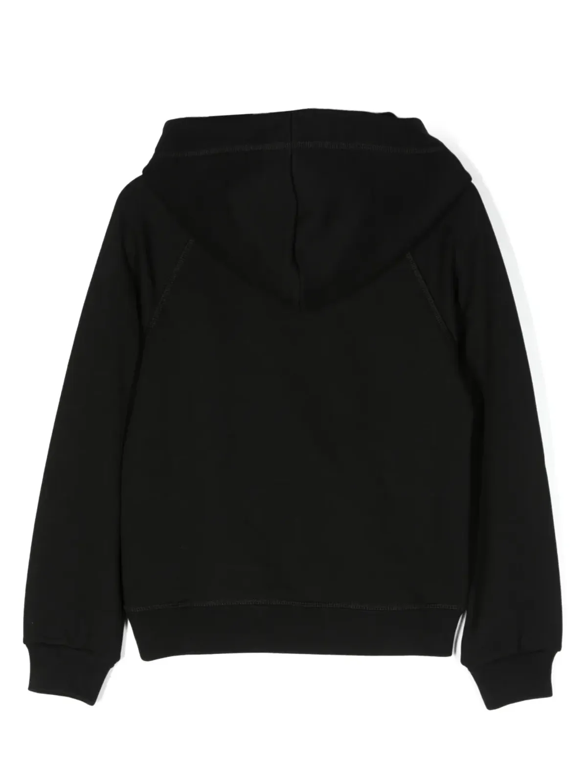 DSQUARED2 KIDS ロゴ入りフロックコットンフード付きパーカー - 画像2