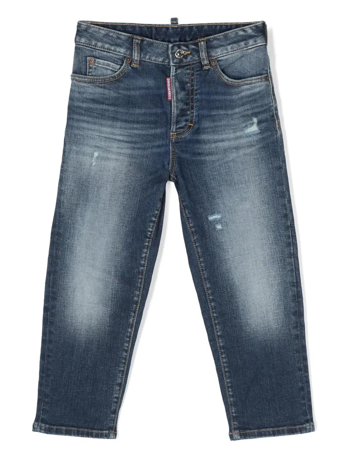 DSQUARED2 KIDS ボストン ロゴパッチ ジーンズ - ブルー - 画像1