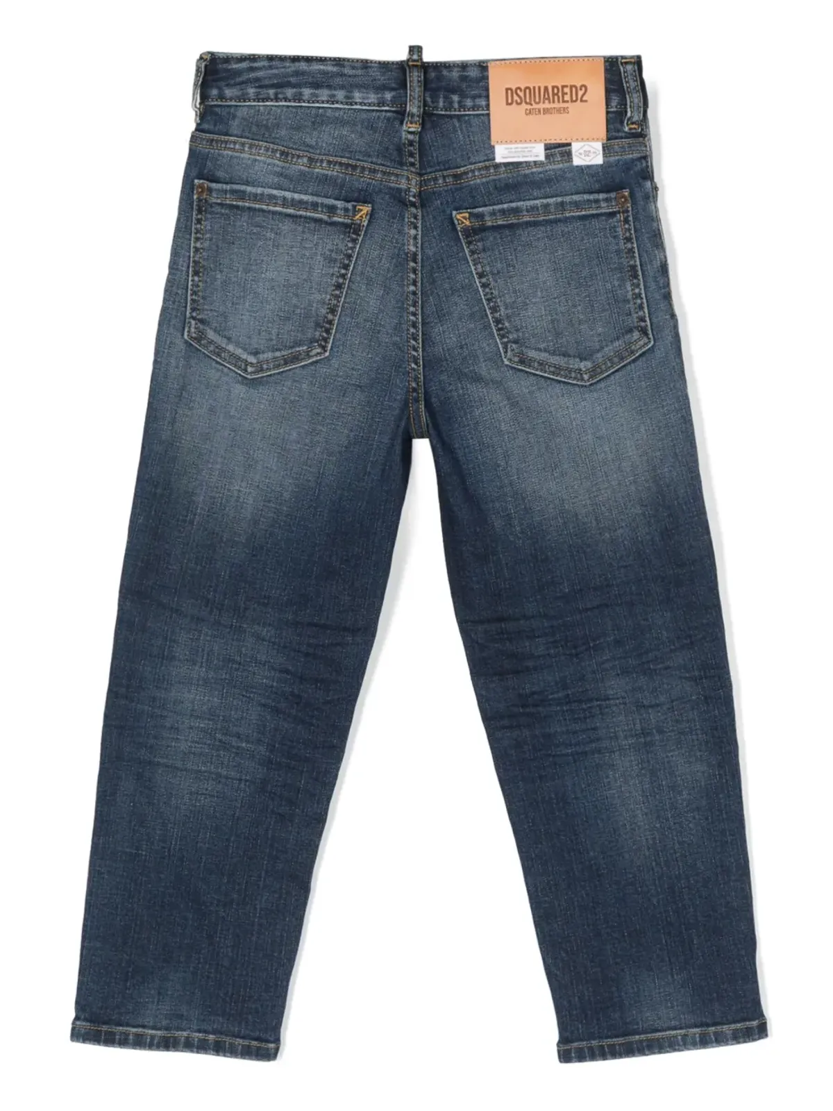 DSQUARED2 KIDS ボストン ロゴパッチ ジーンズ - ブルー - 画像2