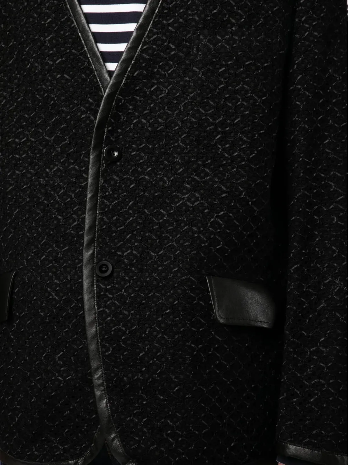 Junya Watanabe MAN Vネック・シングルブレストジャケット - 画像5
