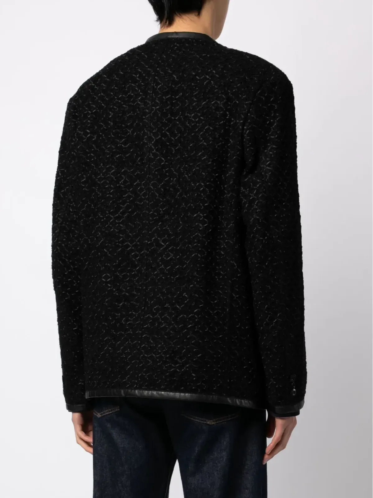 Junya Watanabe MAN Vネック・シングルブレストジャケット - 画像4