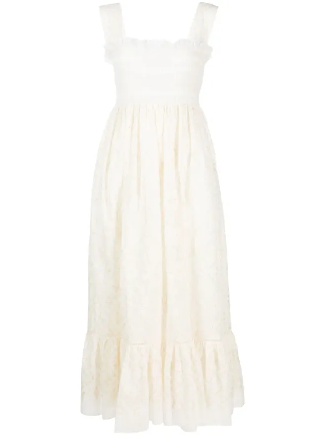 Gucci Gucci ブロderie anglaise コットン ミディドレスの商品画像