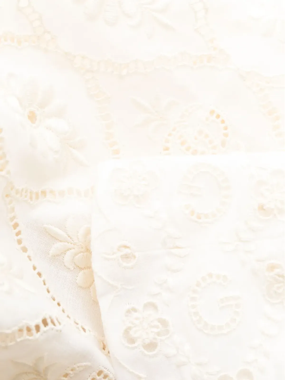 Gucci ブロderie anglaise コットン ミディドレス - 画像5