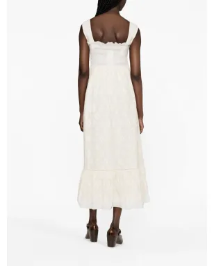 Gucci ブロderie anglaise コットン ミディドレス - サムネイル3