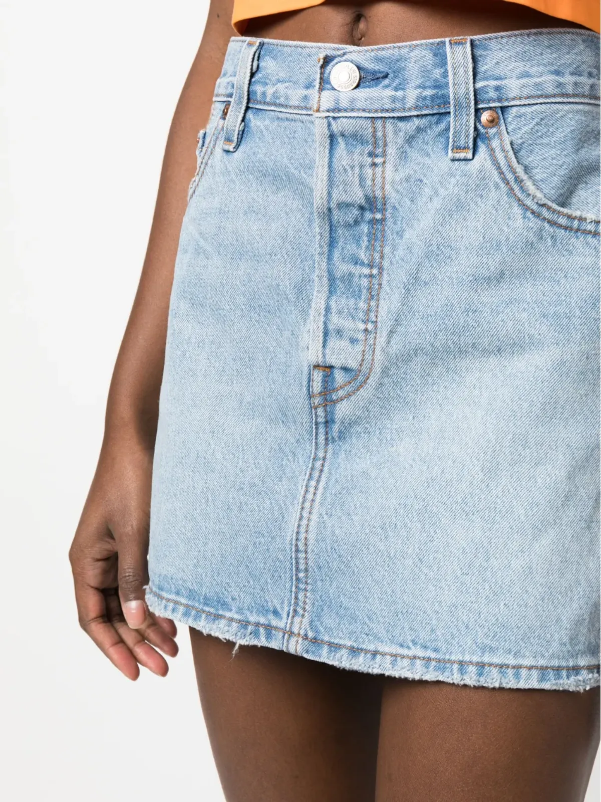 Levi's ミッドライズデニムスカート - 画像5
