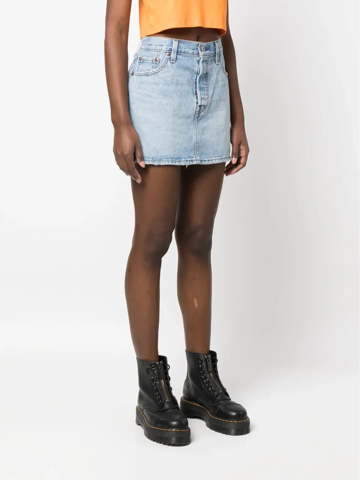 Levi's ミッドライズデニムスカート - 画像3