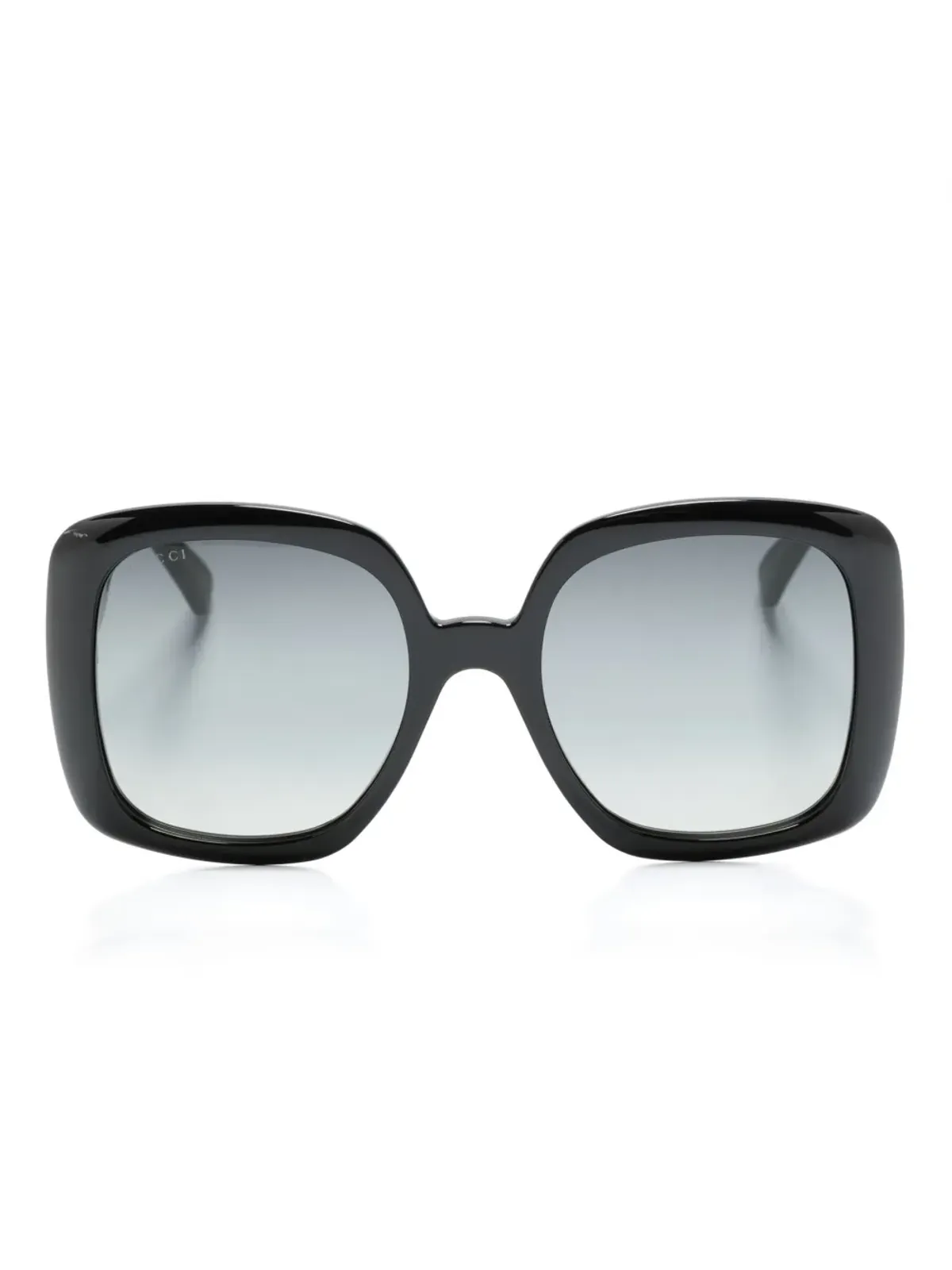 Gucci Eyewear ウェブストライプ・スクエアフレーム サングラス - 画像1