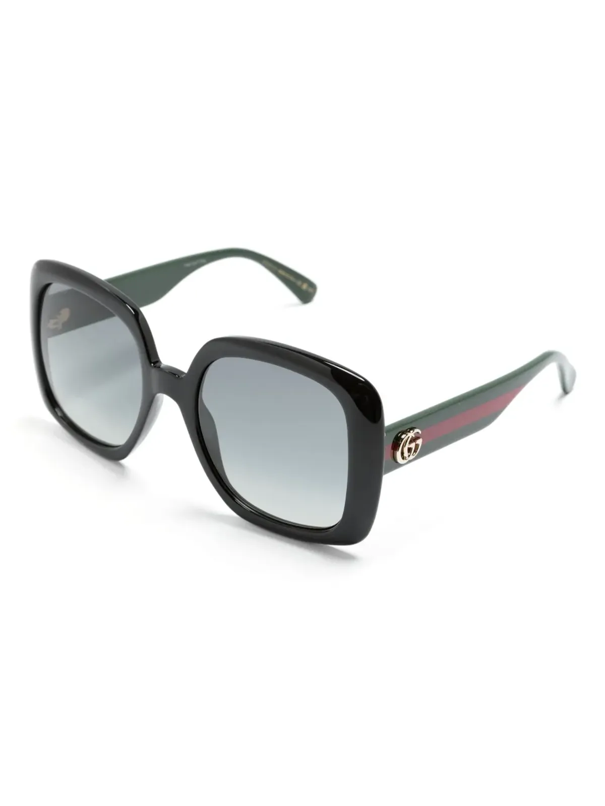 Gucci Eyewear ウェブストライプ・スクエアフレーム サングラス - 画像2