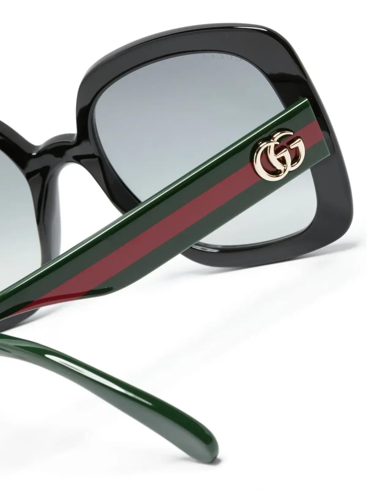 Gucci Eyewear ウェブストライプ・スクエアフレーム サングラス - 画像3