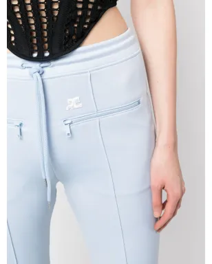 Courrèges 縫い目ディテールのフレアトラックパンツ - サムネイル5