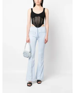 Courrèges 縫い目ディテールのフレアトラックパンツ - サムネイル2
