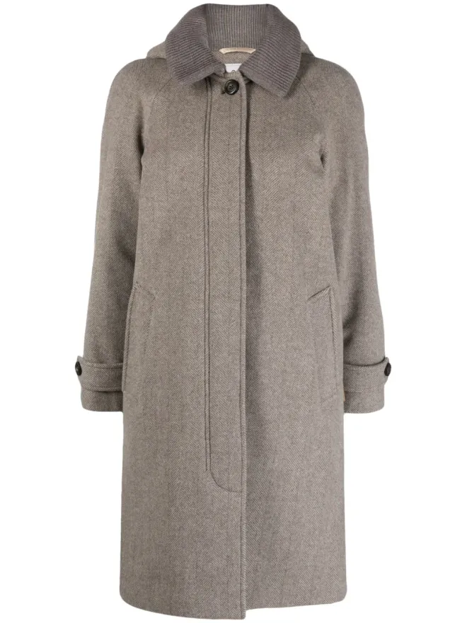 Woolrich Woolrich Luxe ヴァージンウール コート - Brownの商品画像
