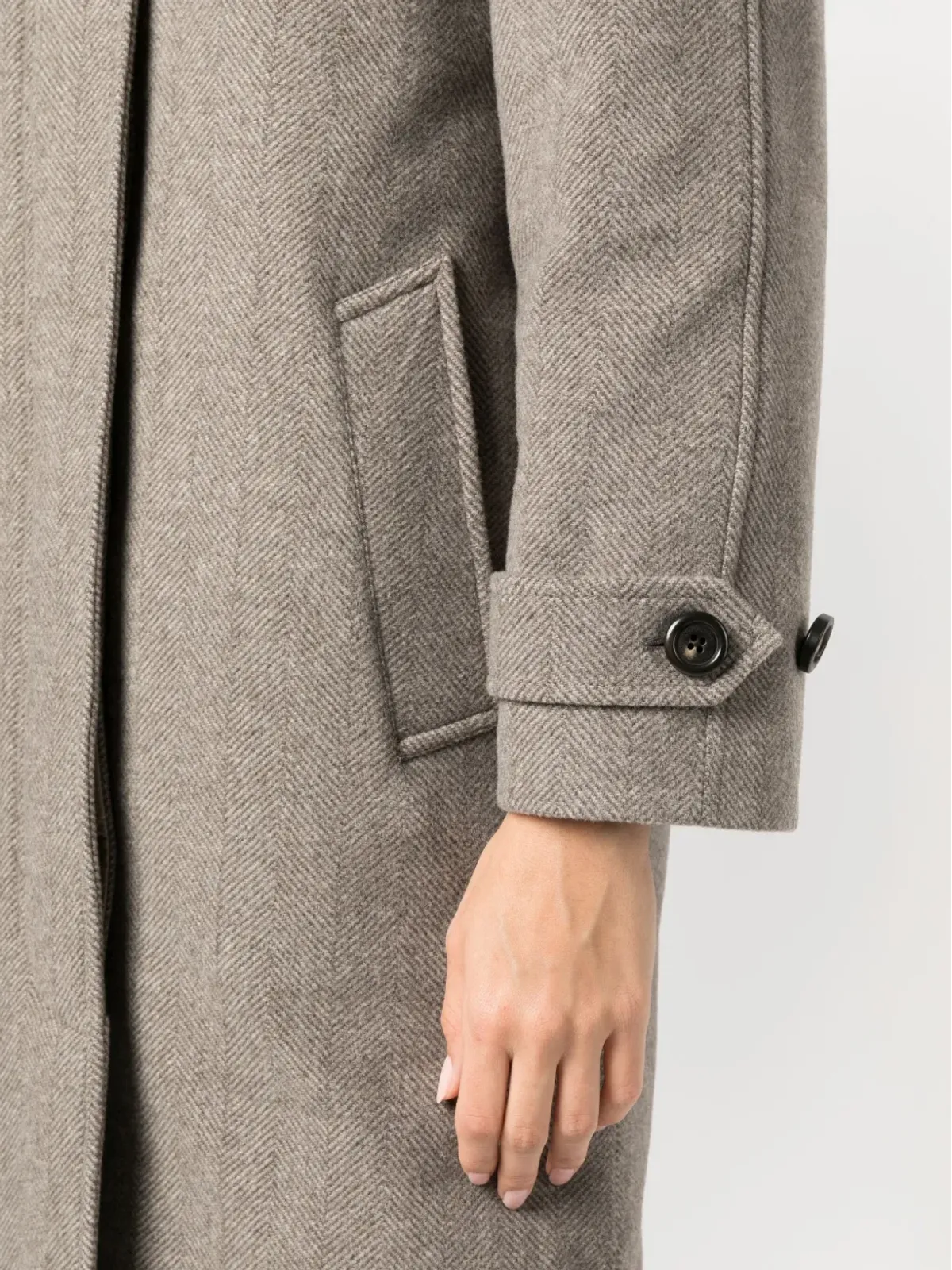 Woolrich Luxe ヴァージンウール コート - Brown - 画像5