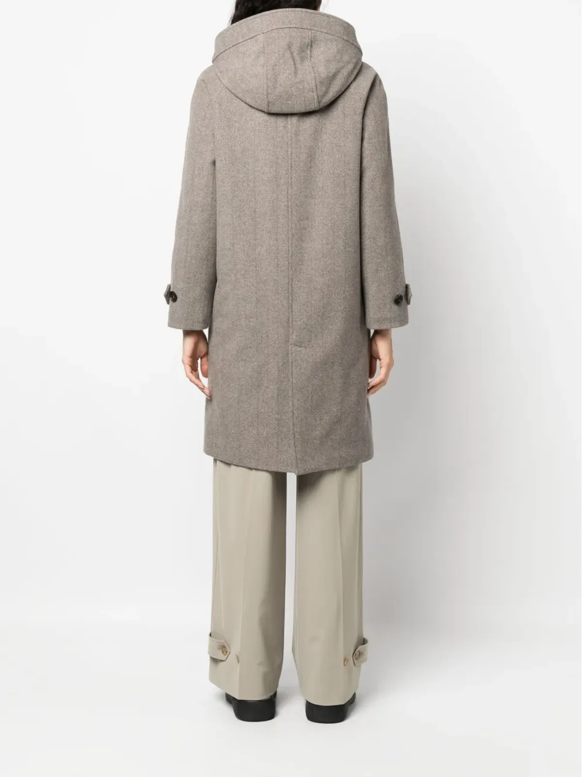 Woolrich Luxe ヴァージンウール コート - Brown - 画像4