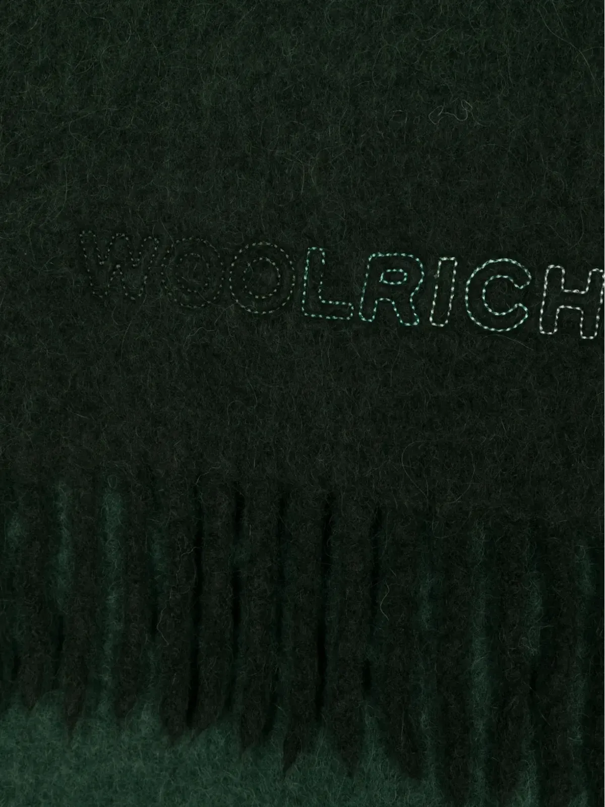 Woolrich ロゴ刺繍のグラデーションカラー スカーフ - 画像2