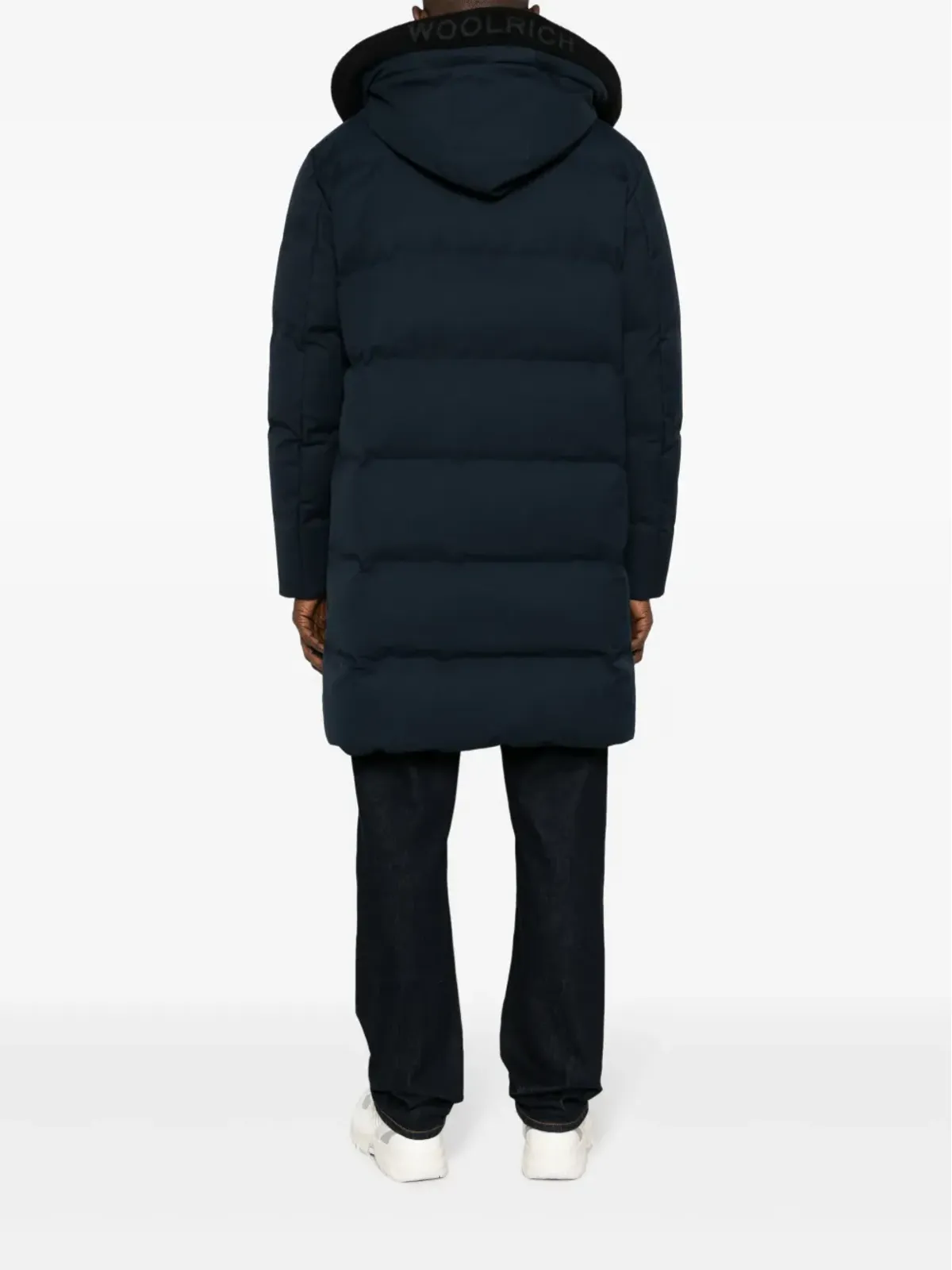 Woolrich ボタン留めフード付き ダウンコート - 画像4