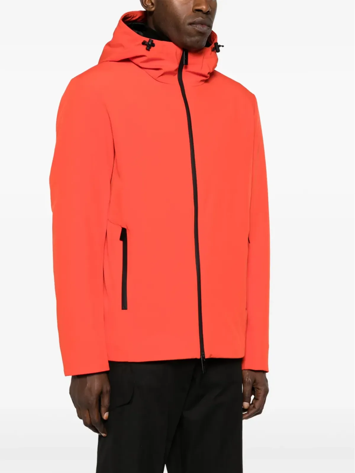 Woolrich ロゴパッチ付きフード付き軽量ジャケット - 画像3