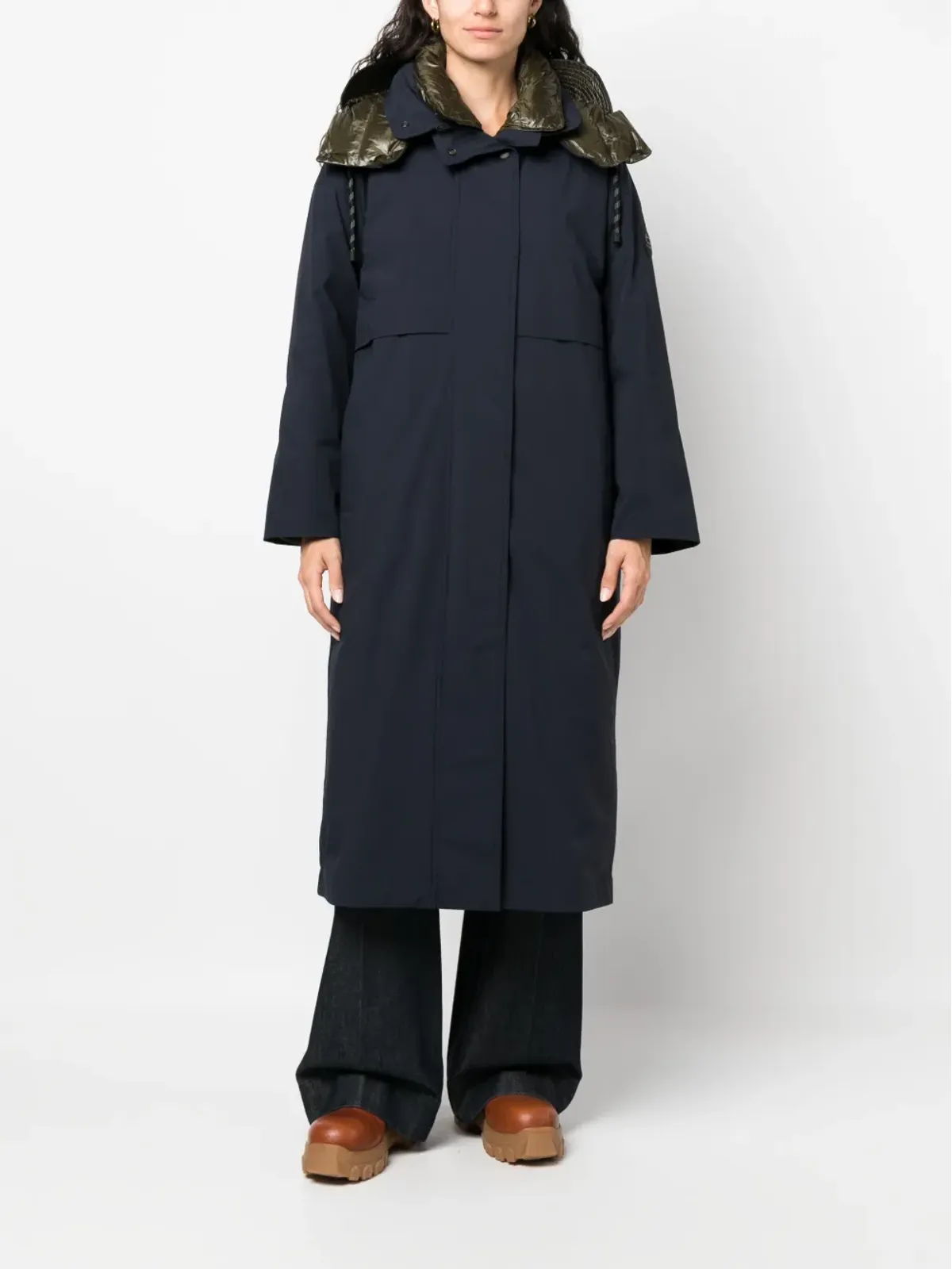 Woolrich 3-in-1フード付きトレンチコート - 画像2