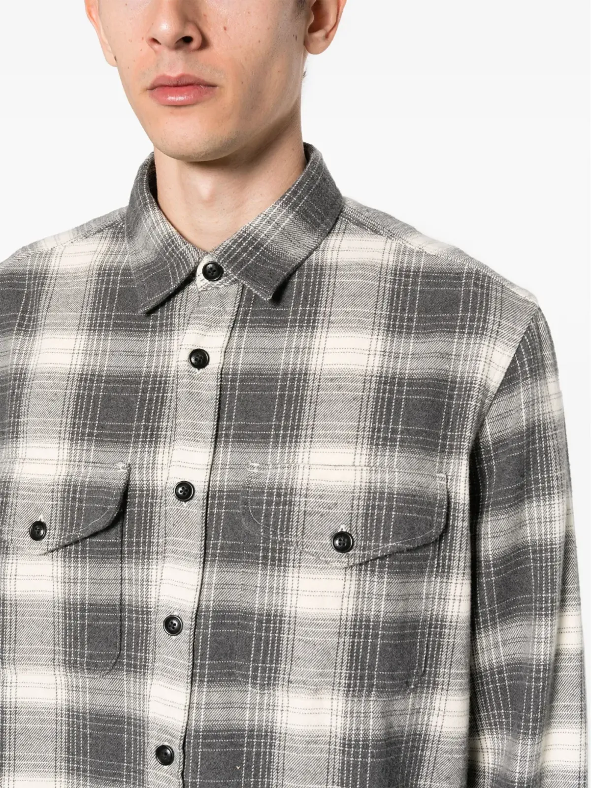 Woolrich チェック柄フランネルシャツ - 画像5