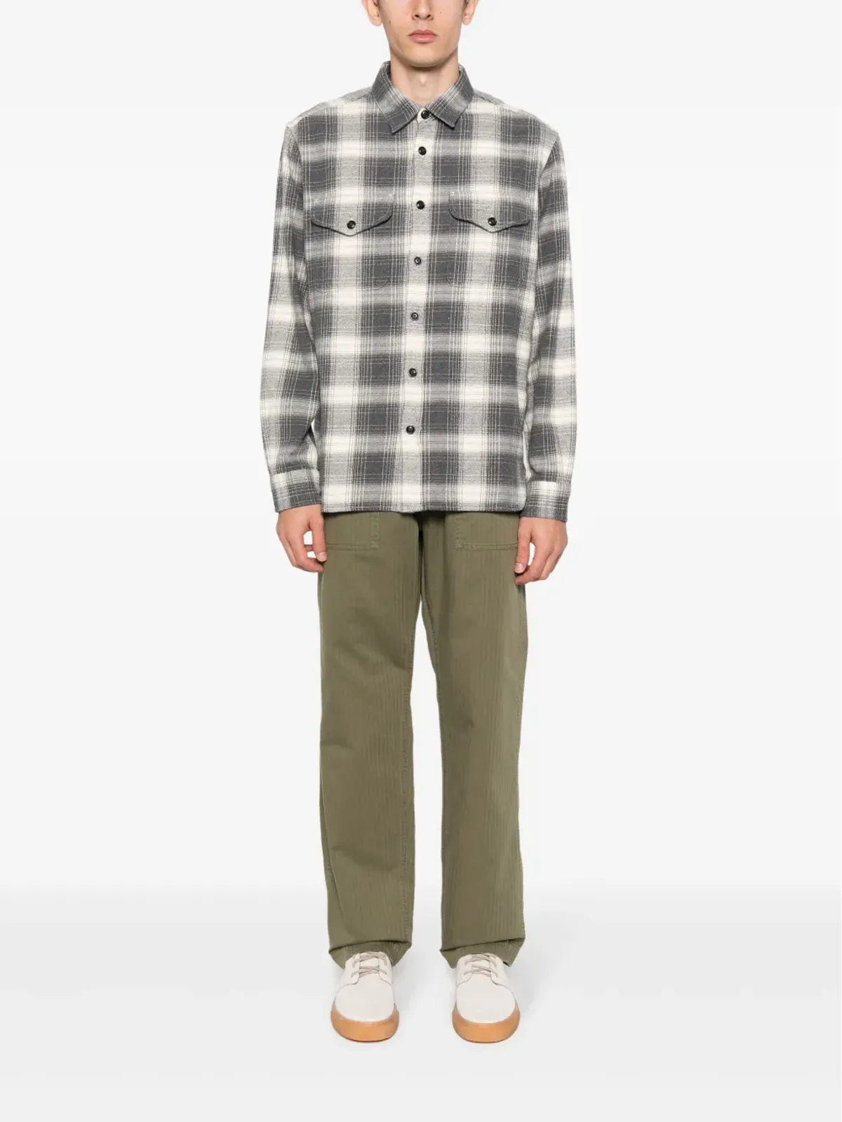 Woolrich チェック柄フランネルシャツ - 画像2