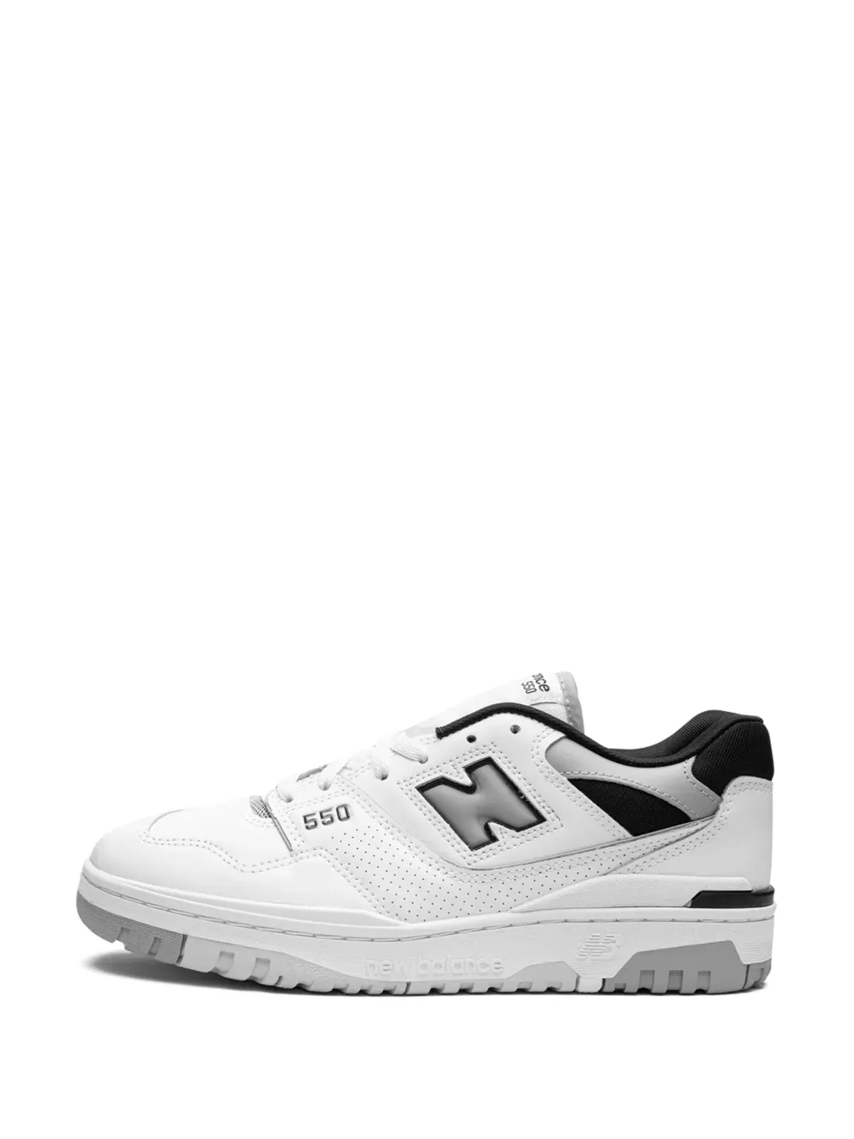 New Balance 550 ホワイト/グレー/ブラック スニーカー - 画像5