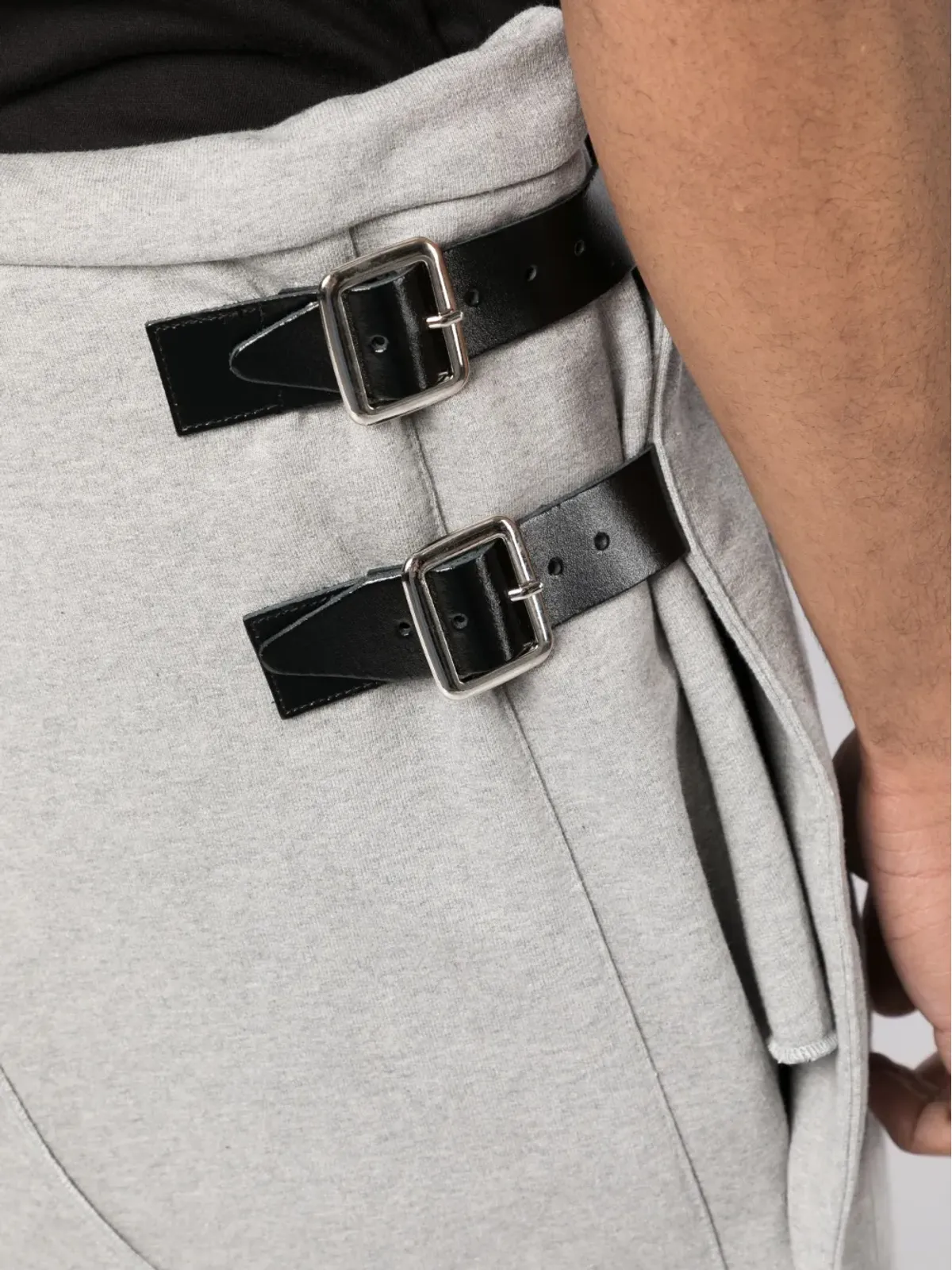 JORDANLUCA ロゴパッチ コットン トラックショーツ - 画像5