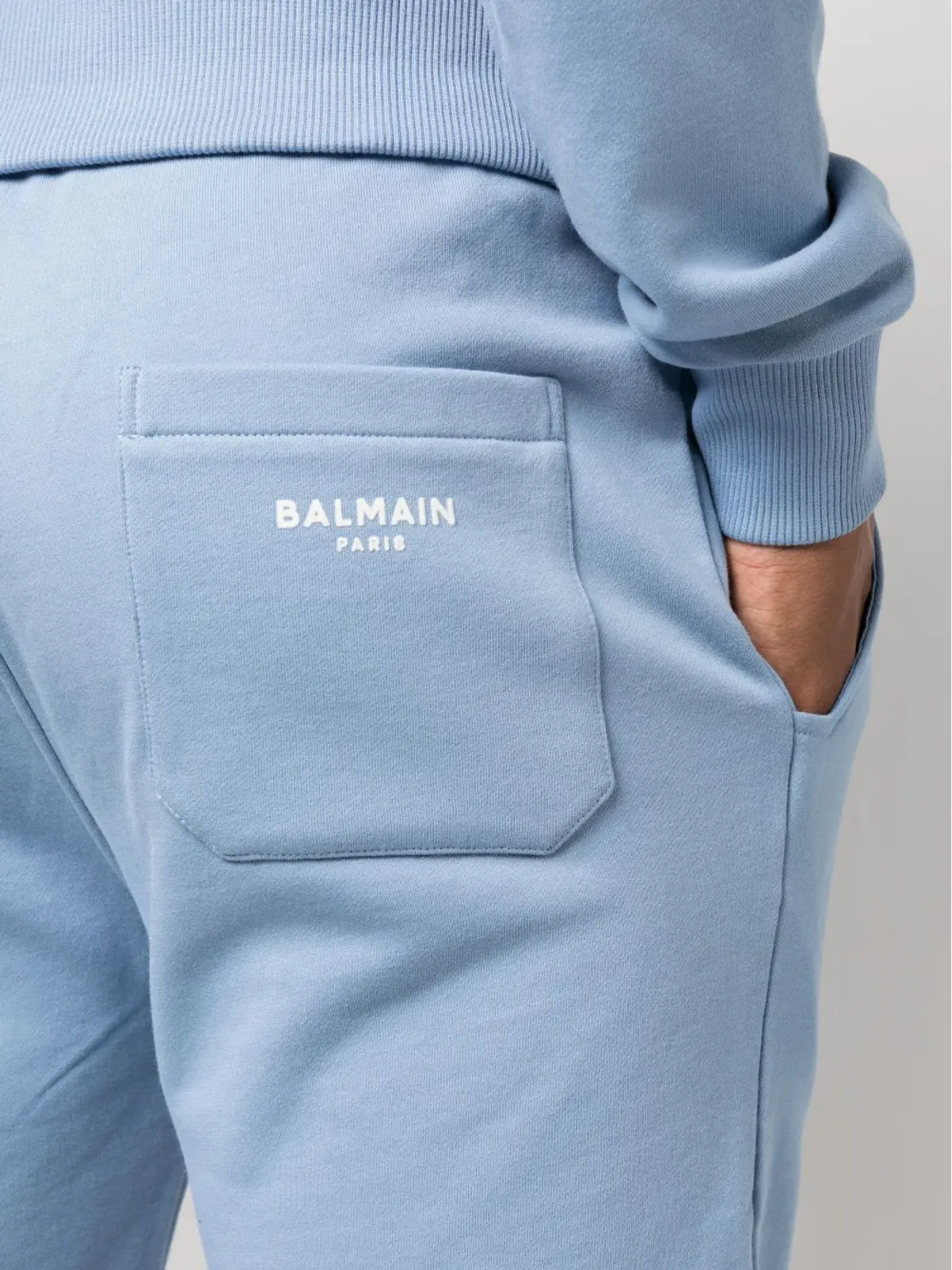 Balmain ロゴプリント トラックショーツ - 画像5