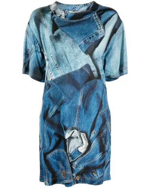 MOSCHINO JEANS デニムプリントTシャツドレス - サムネイル1