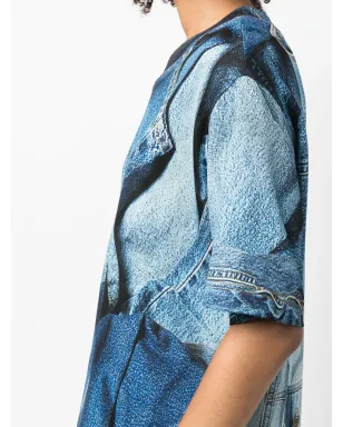 MOSCHINO JEANS デニムプリントTシャツドレス - サムネイル5
