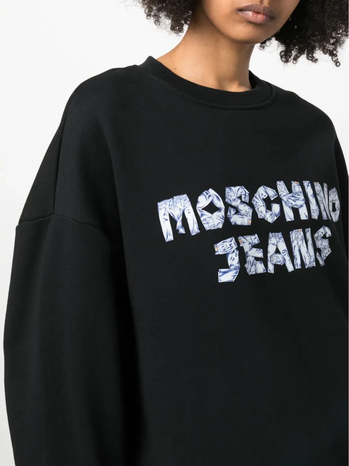 MOSCHINO JEANS ジーンズ ロゴプリント スウェットシャツ - 画像5