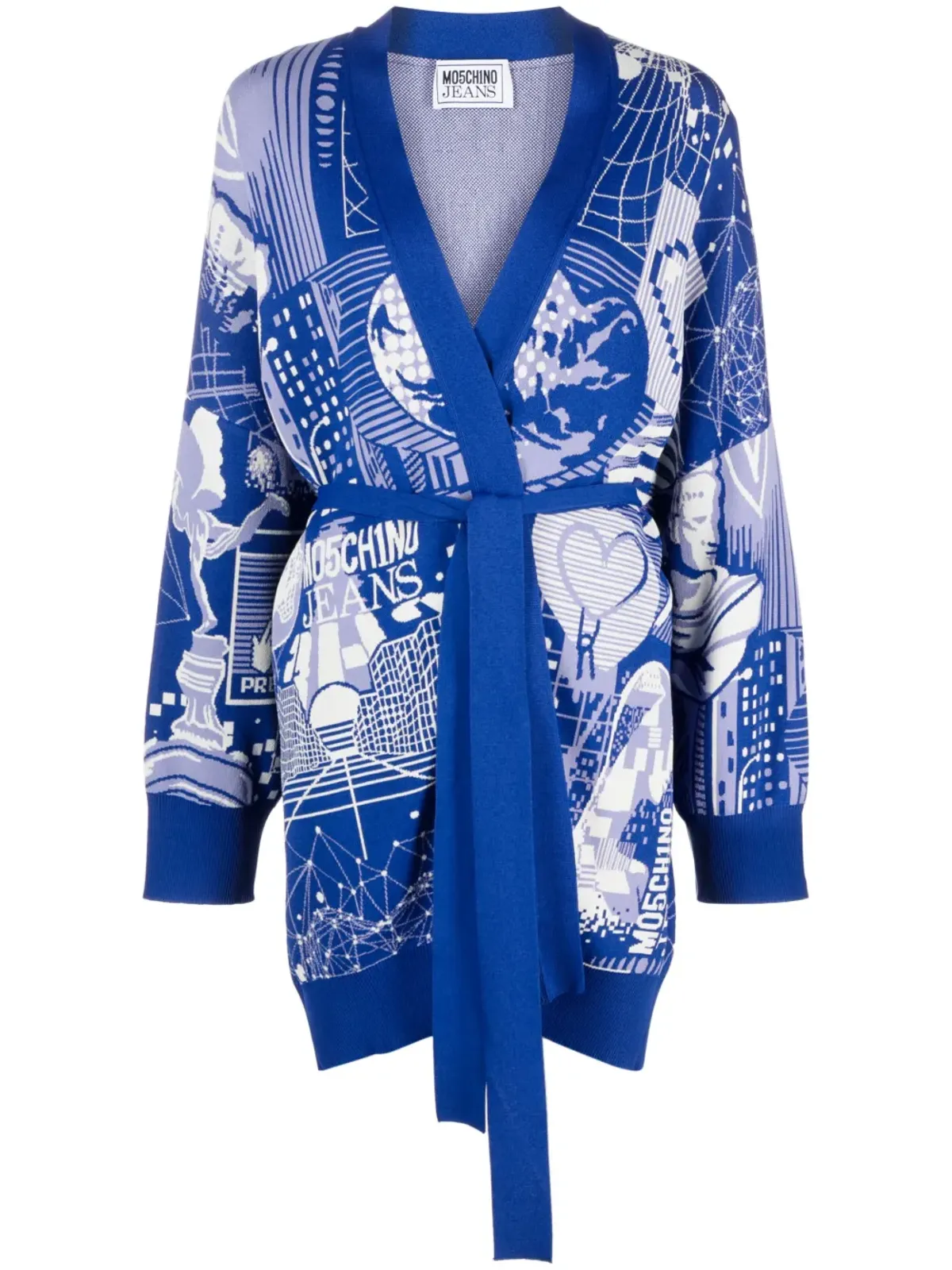 Moschino グラフィックプリント ラップカーディガン - 画像1