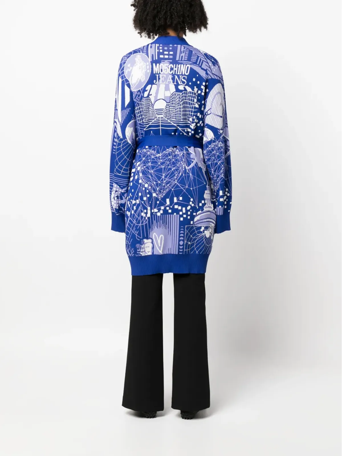Moschino グラフィックプリント ラップカーディガン - 画像4