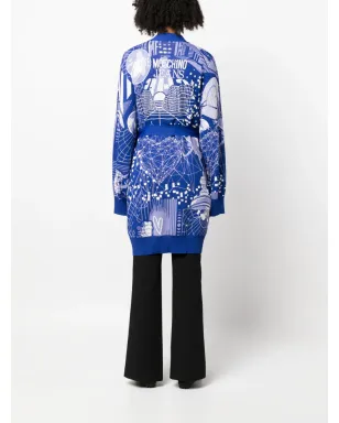 Moschino グラフィックプリント ラップカーディガン - サムネイル4