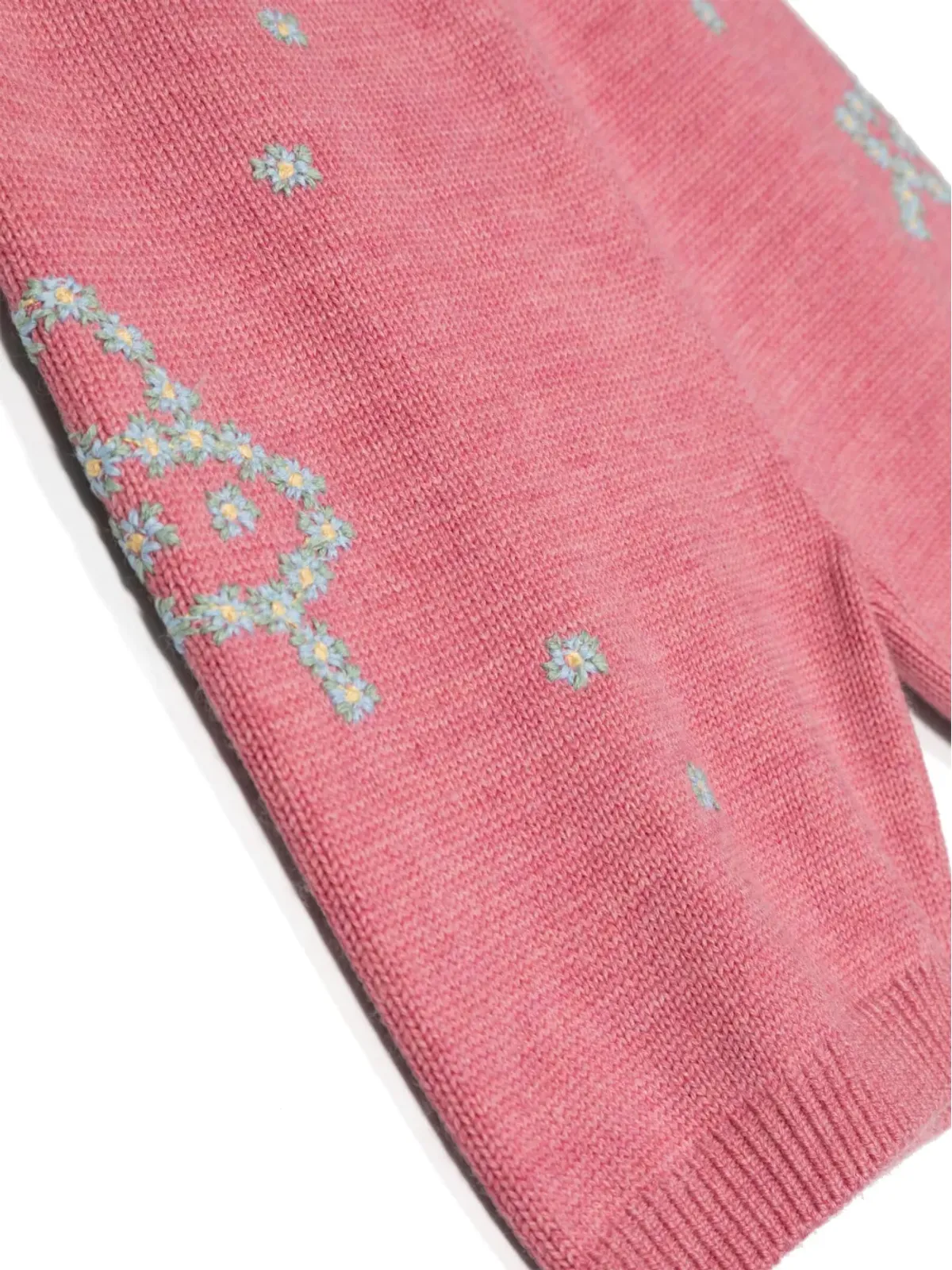 Gucci Kids 花柄刺繍ウールショーツ - 画像3