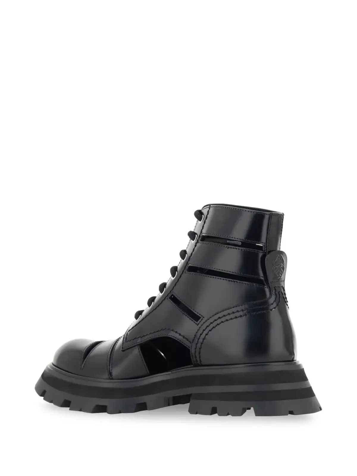 Alexander McQueen Wander カットアウト コンバットブーツ - 画像3