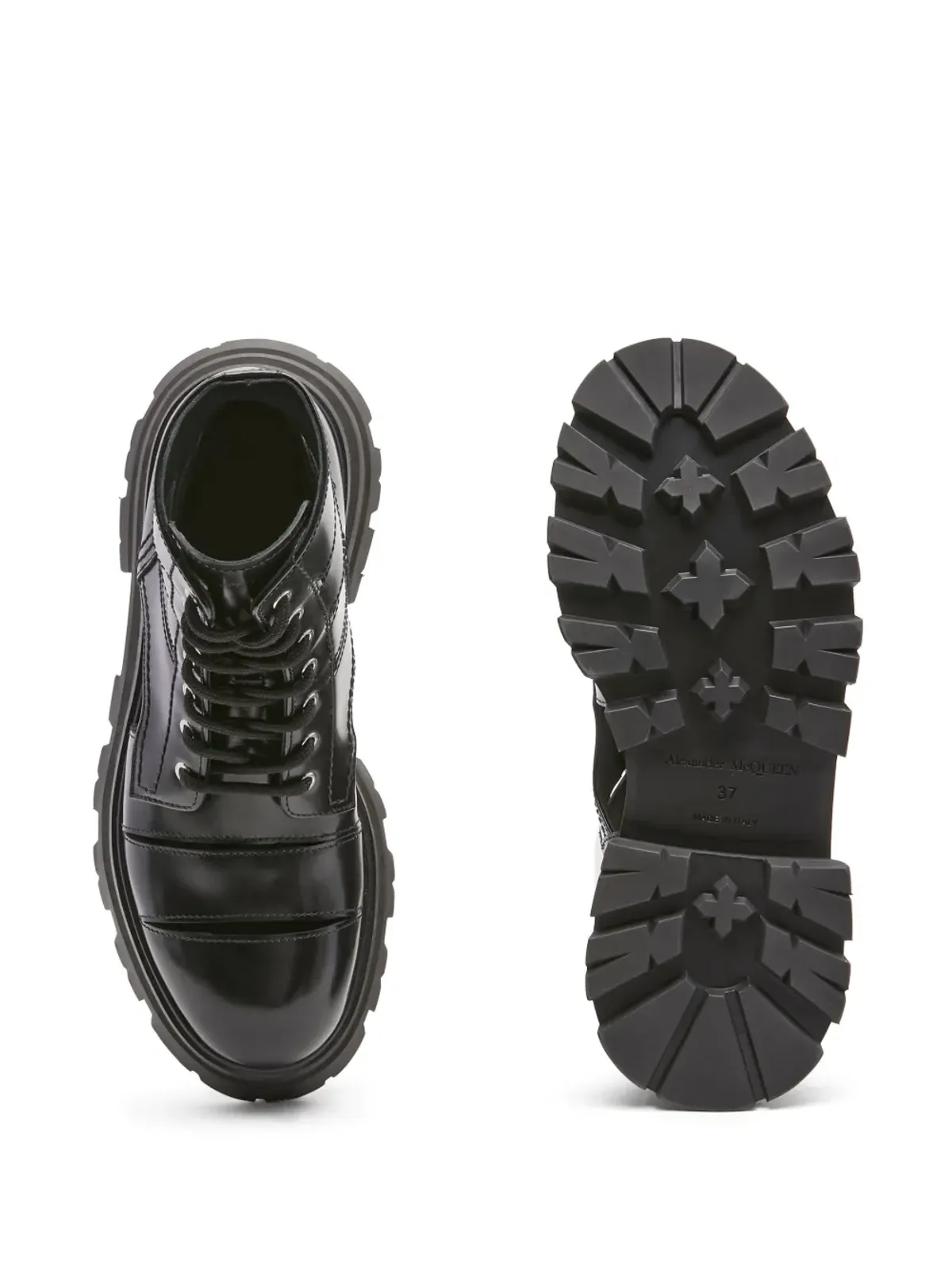 Alexander McQueen Wander カットアウト コンバットブーツ - 画像4