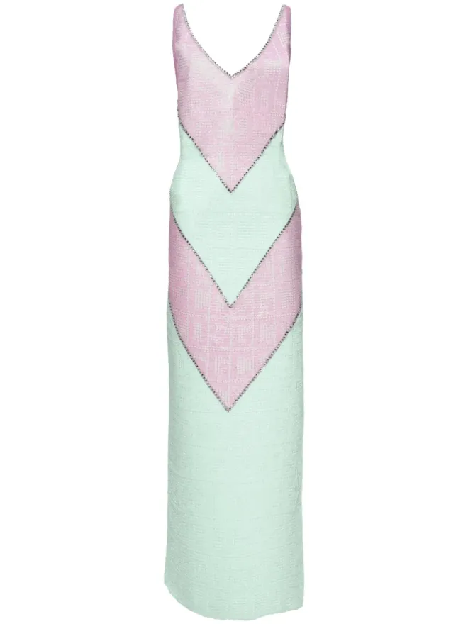 GCDS GCDS モノグラム マクラメ ミディドレスの商品画像