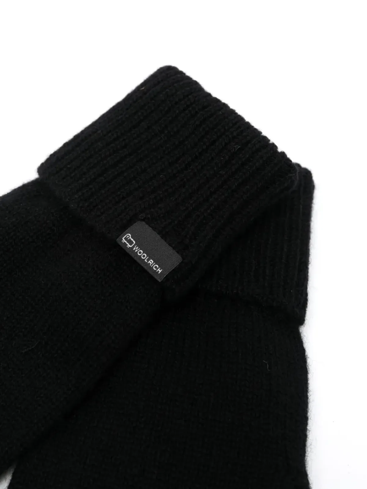Woolrich ロゴパッチ カシミヤ手袋 - 画像2