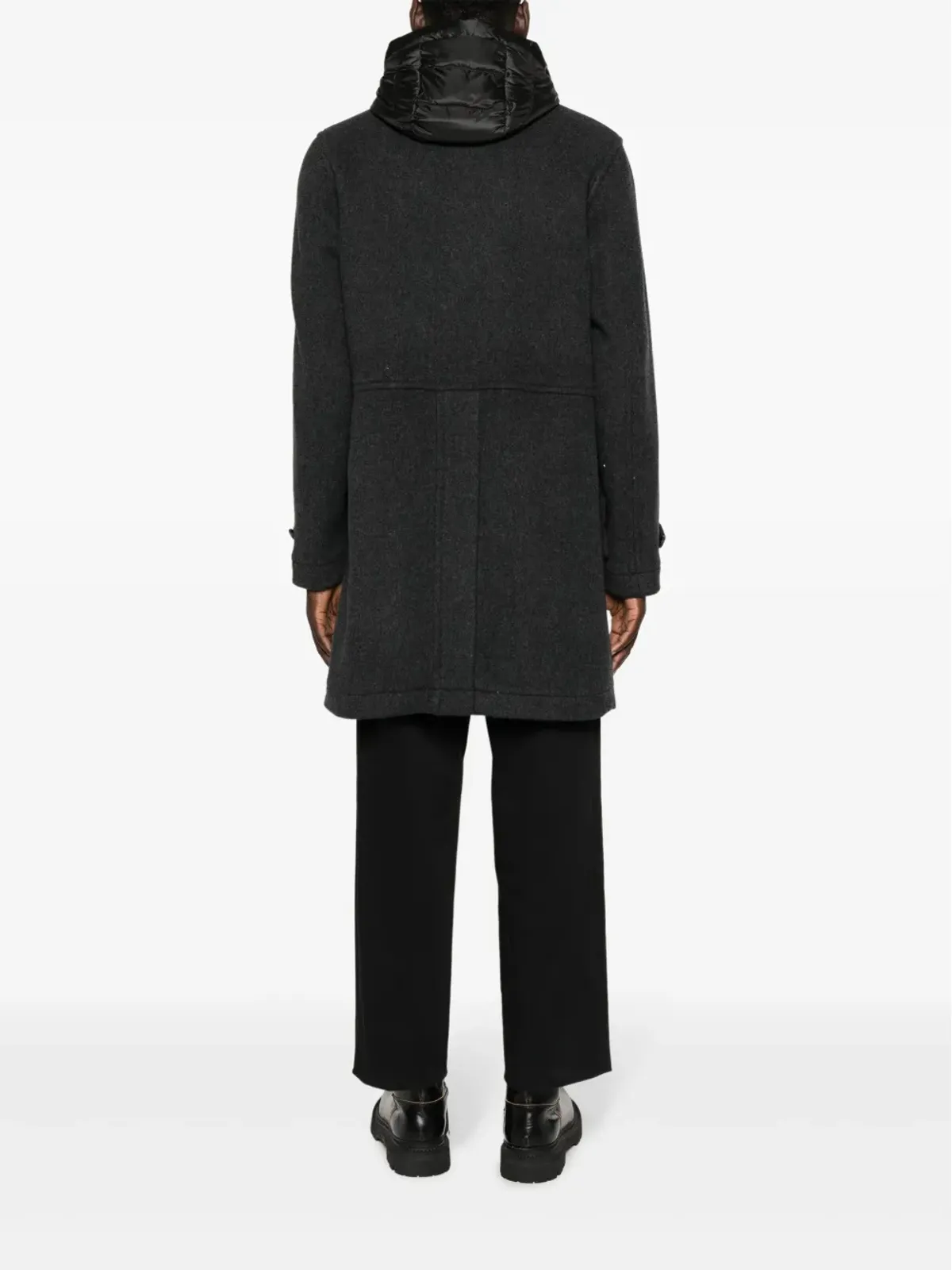 Woolrich ウールブレンド ボタンアップコート（グレー） - 画像4
