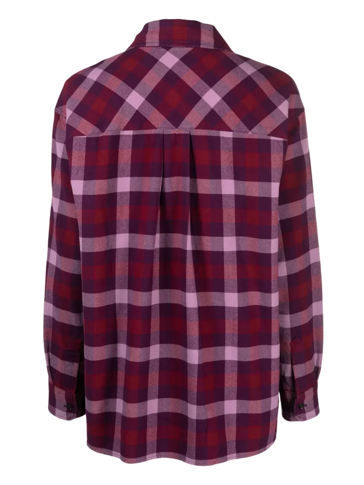 Woolrich チェック柄長袖フランネルシャツ - Purple - 画像2