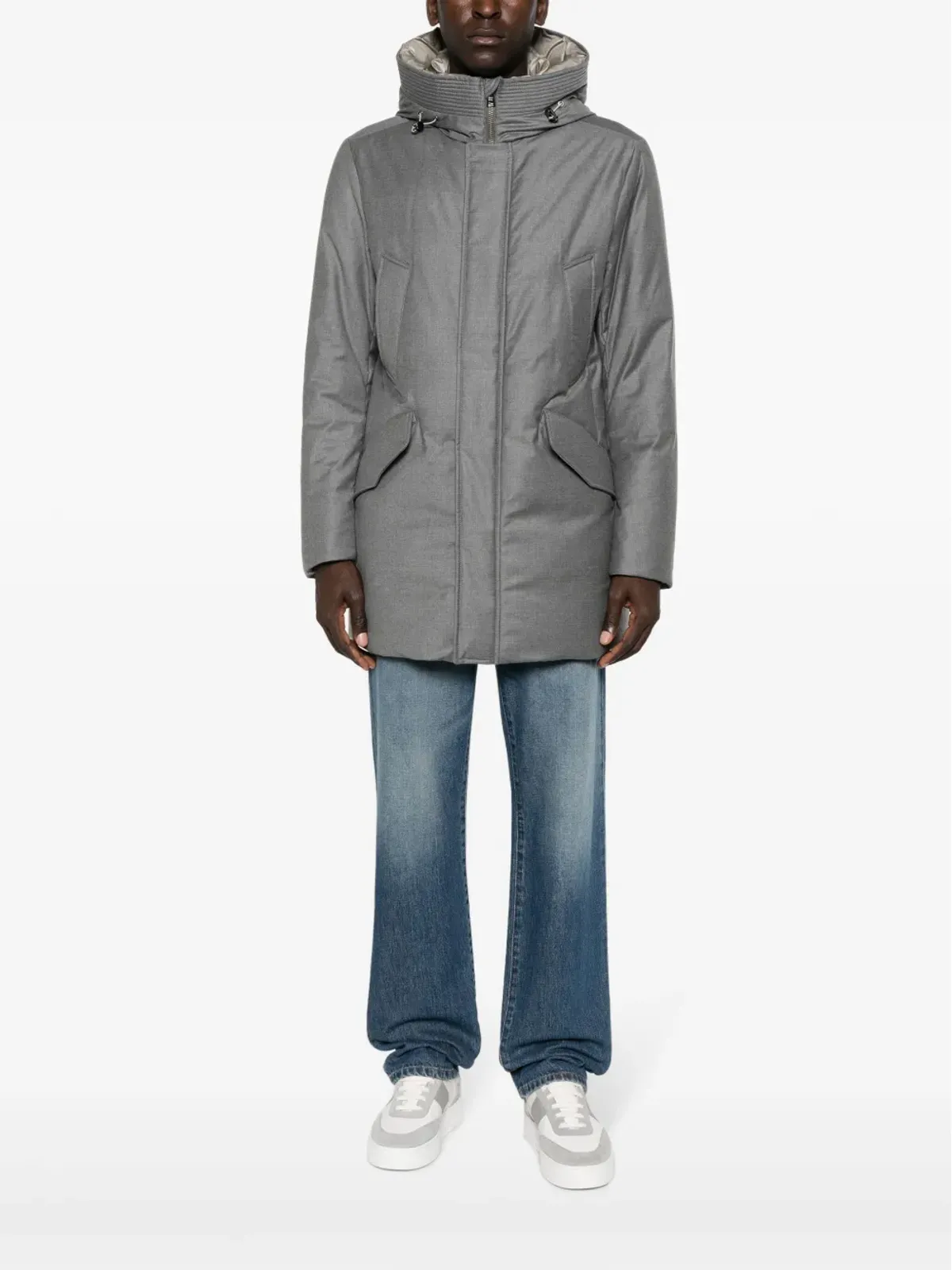 Woolrich フード付きハイネックパーカ - 画像2