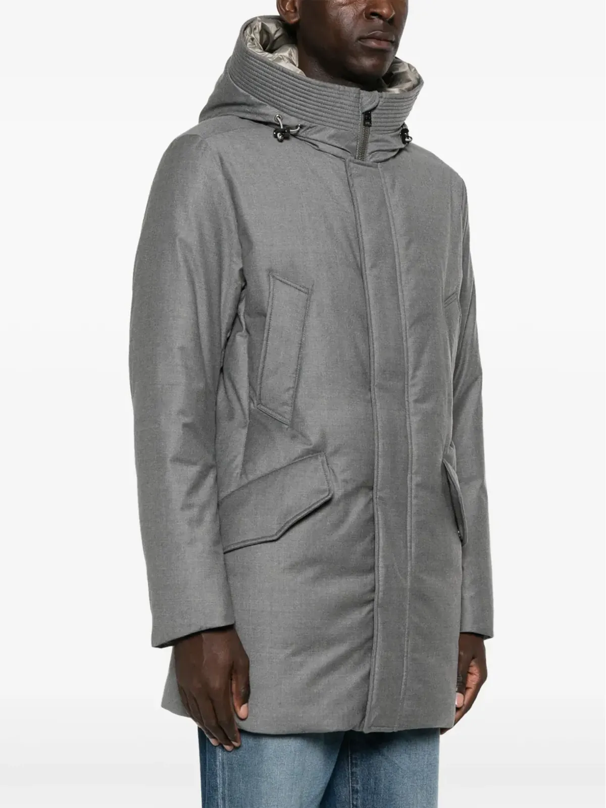 Woolrich フード付きハイネックパーカ - 画像3