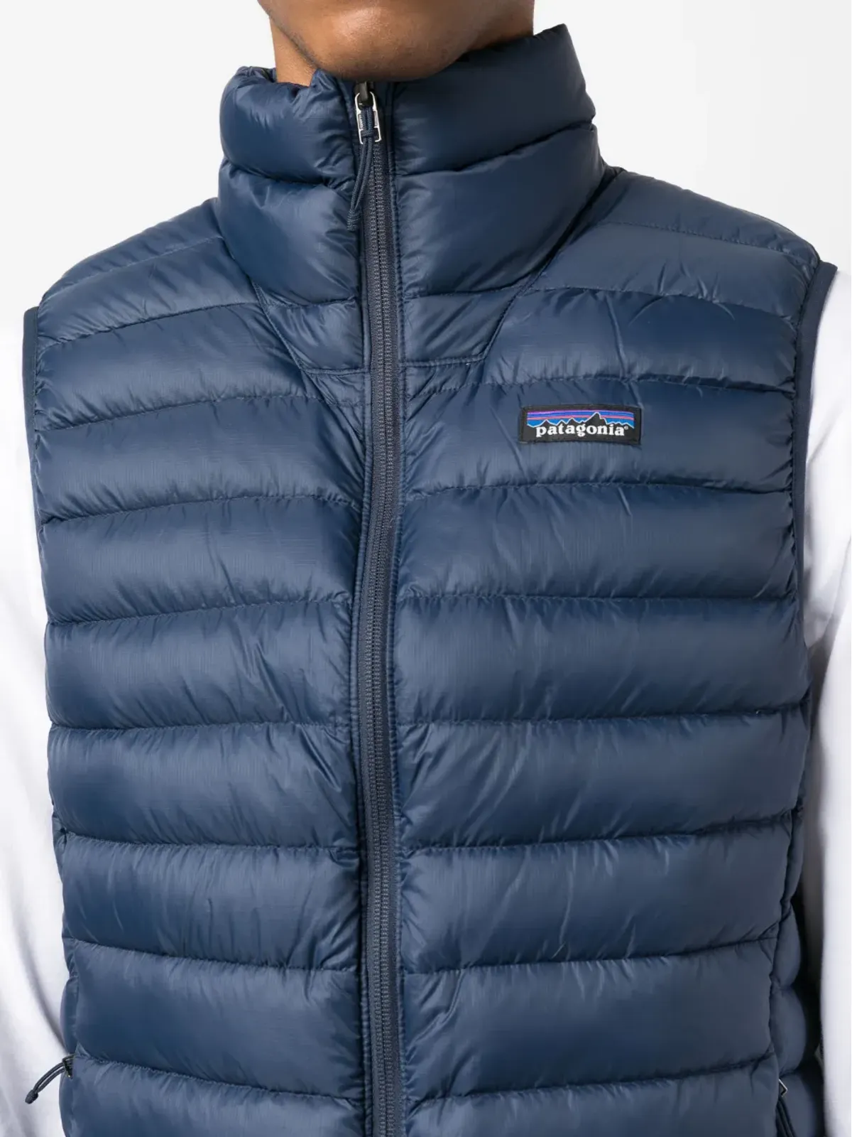 Patagonia ロゴパッチ フェザー・ダウン ジレ - 画像5
