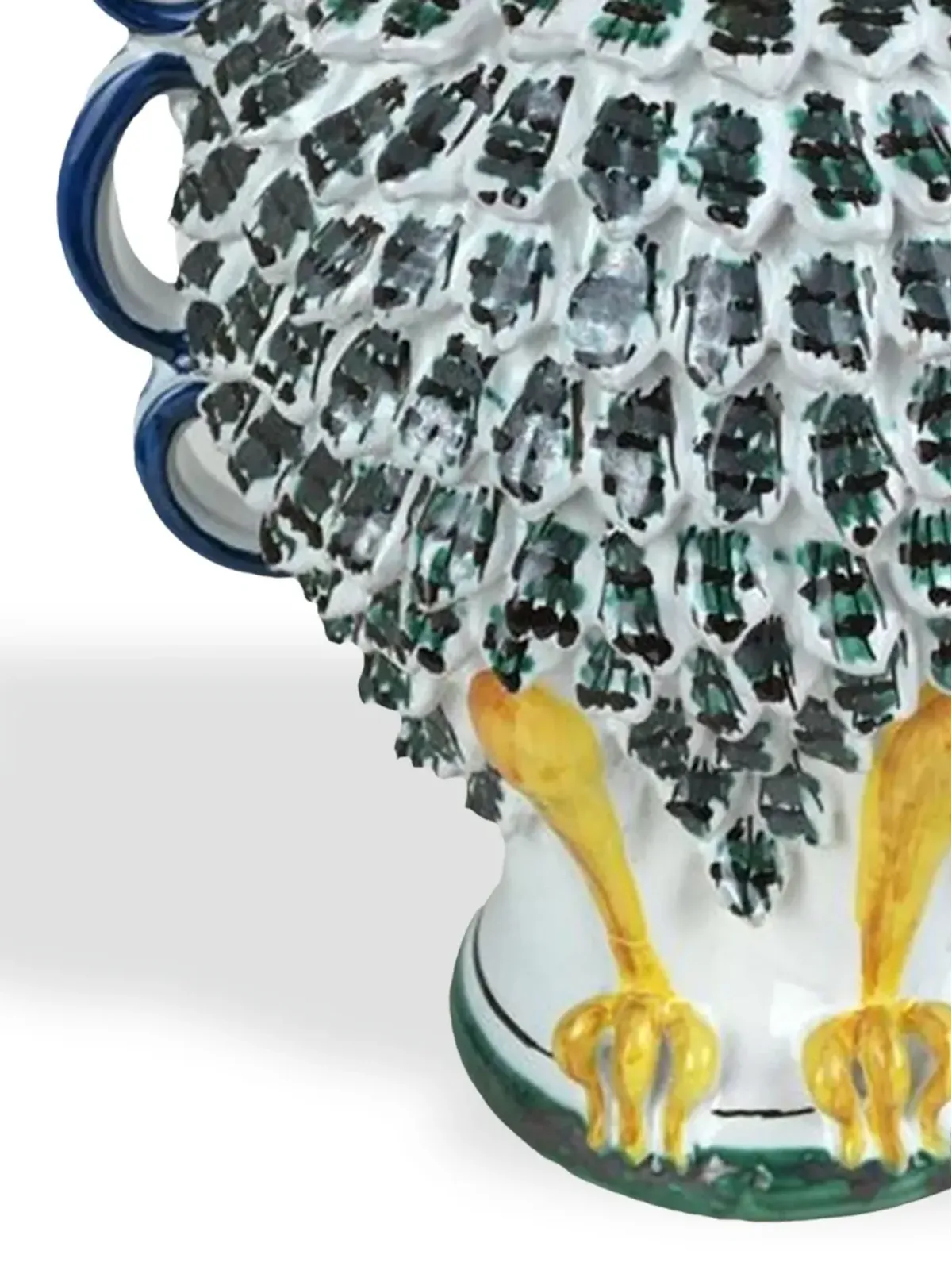 Les-Ottomans フクロウ柄磁器花瓶 - ブラック - 画像3