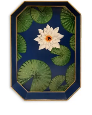 Les-Ottomans 花柄の手描き鉄製トレイ - サムネイル1